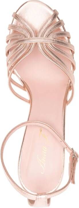 Anna F. 95mm strappy leather sandals Pink