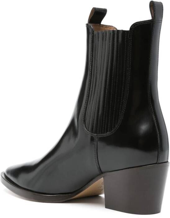 A.P.C. Debbie Santiago 55mm leather boots Black