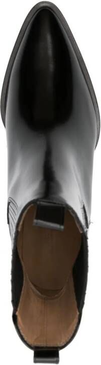 A.P.C. Debbie Santiago 55mm leather boots Black
