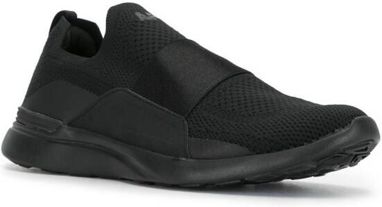 APL: ATHLETIC PROPULSION LABS knitted contrast panel sneakers Black