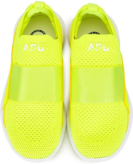 APL: ATHLETIC PROPULSION LABS mesh-upper slip-on sneakers Yellow