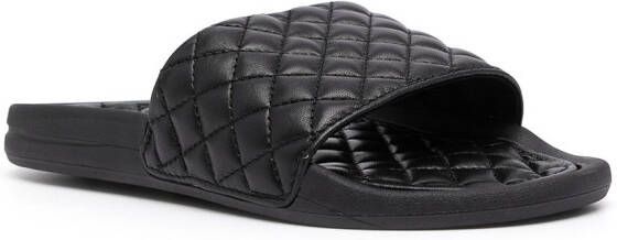 APL: ATHLETIC PROPULSION LABS quilted Lusso slides Black