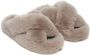Apparis Biba faux-fur crossover slippers Grey - Thumbnail 2