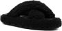 Apparis Biba teddy-fleece slides Black - Thumbnail 2