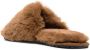 Apparis Diana faux-fur slippers Brown - Thumbnail 3