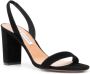 Aquazzura 90mm heeled suede sandals Black - Thumbnail 2