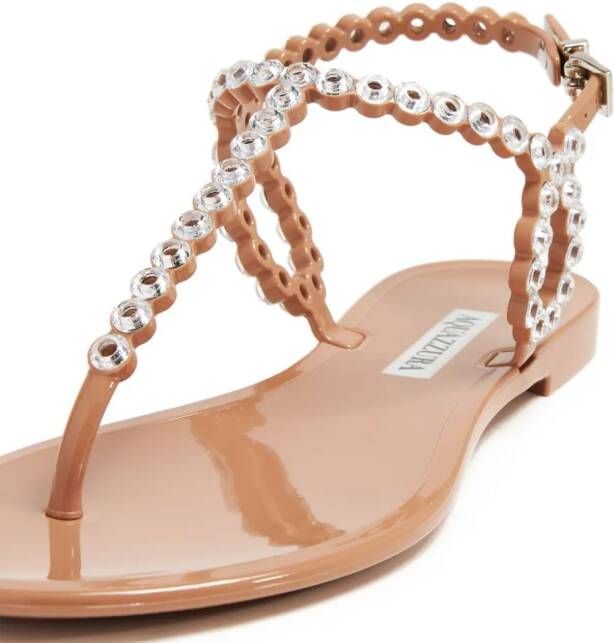 Aquazzura Almost Bare crystal-embellished sandals Pink