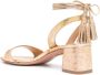 Aquazzura Alu 50mm metallic-finish sandals Gold - Thumbnail 3