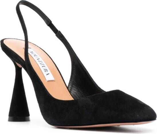 Aquazzura Amore 100mm suede pumps Black