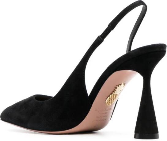 Aquazzura Amore 100mm suede pumps Black