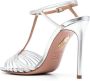 Aquazzura Amore Mio Crystal 105mm leather sandals Silver - Thumbnail 3