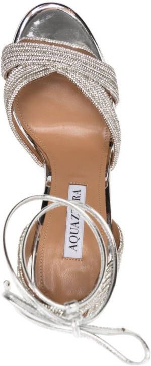 Aquazzura Ari 105mm sandals Silver