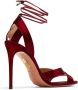 Aquazzura Ari 105mm tie-fastening sandals Red - Thumbnail 3