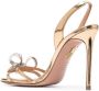 Aquazzura Babe bow-detail heeled sandals Gold - Thumbnail 3