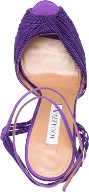 Aquazzura Bellini Beauty Plateau 135mm sandals Purple