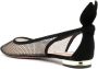 Aquazzura bow-embellished mesh ballerina shoes Black - Thumbnail 3