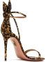 Aquazzura Bow Tie 105mm leopard sandals Brown - Thumbnail 3