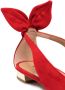Aquazzura Bow Tie suede ballerinas Red - Thumbnail 4