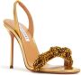 Aquazzura Chain of Love 105mm sandals Gold - Thumbnail 2
