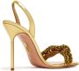 Aquazzura Chain of Love 105mm sandals Gold - Thumbnail 3
