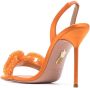 Aquazzura Chain Of Love 115mm slingback sandals Orange - Thumbnail 3