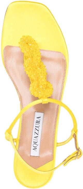 Aquazzura Chain of Love flat sandals Yellow