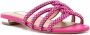 Aquazzura crystal-embellished flat sandals Pink - Thumbnail 2