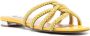 Aquazzura crystal-embellished flat sandals Yellow - Thumbnail 2