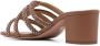 Aquazzura crystal-embellished leather mules Brown - Thumbnail 3