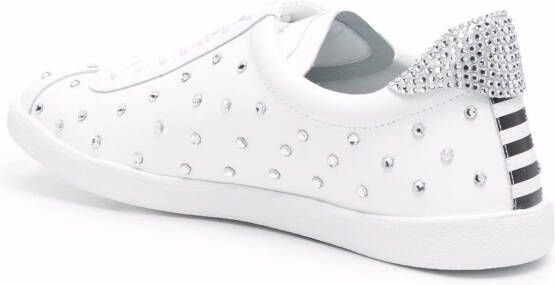 Aquazzura crystal-embellished sneakers White