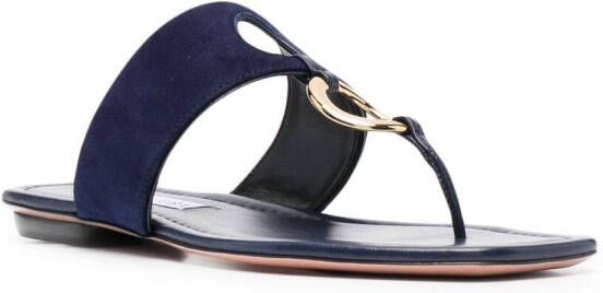 Aquazzura cut-out detail open-toe sandals Blue