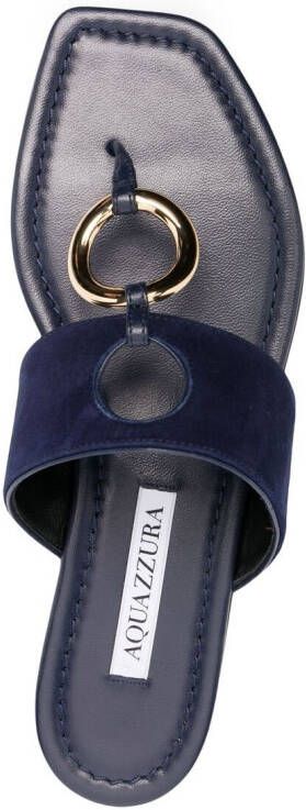 Aquazzura cut-out detail open-toe sandals Blue