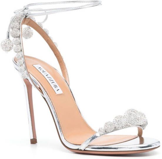 Aquazzura Disco Dancer 105mm sandals Grey