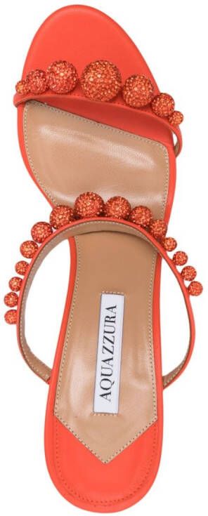 Aquazzura Disco Dancer 75mm sandals Orange