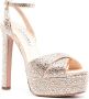 Aquazzura Divine 150mm crystal-embellished sandals Gold - Thumbnail 2