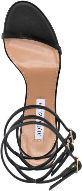 Aquazzura Essence buckled leather sandals Black
