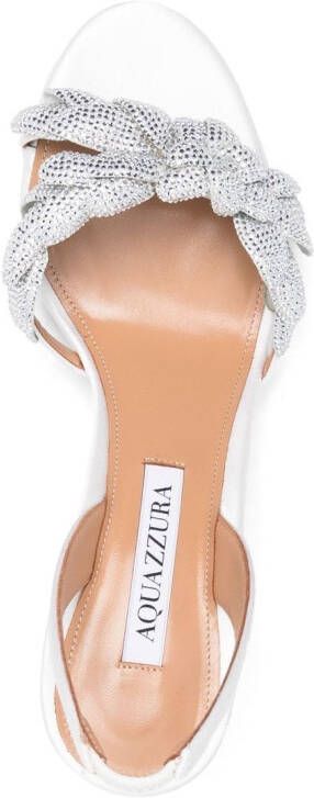 Aquazzura Galactic Flower 75mm sandals White