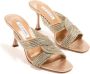 Aquazzura Gatsby 75mm embellished mules Neutrals - Thumbnail 2