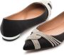 Aquazzura Gatsby crystal-embellished ballerina shoes Black - Thumbnail 2