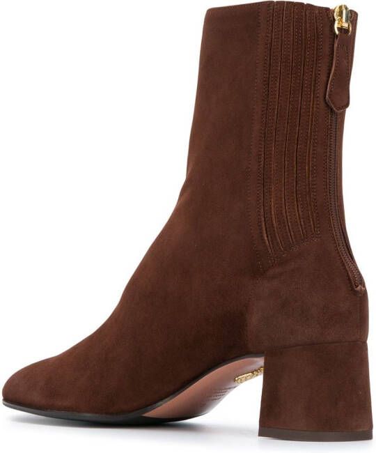 Aquazzura high-ankle leather boots Brown