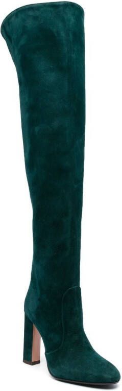 Aquazzura Joplin 105mm knee boots Green