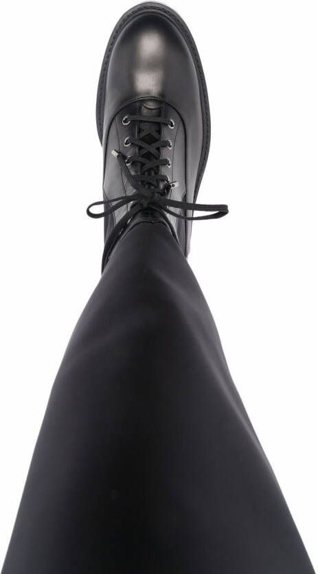 Aquazzura lace-up detail boots Black