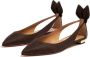 Aquazzura leather ballerina shoes Brown - Thumbnail 4