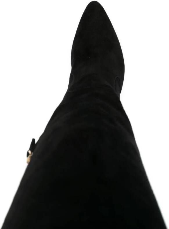 Aquazzura Liaison 105mm thigh-high boots Black