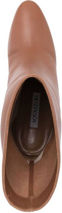 Aquazzura Manzoni 85mm ankle boots Brown