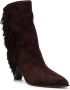 Aquazzura Marfa 70mm fringed suede boots Brown - Thumbnail 2