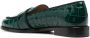 Aquazzura Martin croco-embossed detail loafers Green - Thumbnail 3
