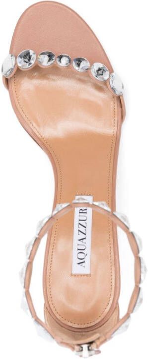 Aquazzura Maxi-Tequila 80mm leather sandals Pink