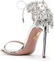 Aquazzura Moonwalk 105mm crystal-embellished sandals Silver - Thumbnail 3