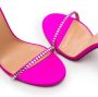 Aquazzura Olie 105mm crystal-embellished sandals Pink - Thumbnail 2